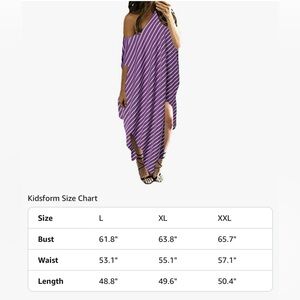 Women Black + White Striped Off Shoulder Casual Dress - Asymmetrical Cut - XXL